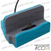 Цена от 105.75 грн. на Док станция для зарядки micro USB, с шнуром USB, синяя, Tcom