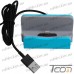 Док станция для зарядки iPhone, с шнуром USB, синяя, Tcom рис 4