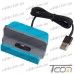 Док станция для зарядки iPhone, с шнуром USB, синяя, Tcom рис 5
