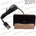 Док станция для зарядки type C, со шнуром USB, золотистая, Tcom рис 5