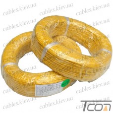 Провод силиконовый 1 жила 22AWG (0,32мм.кв.), TinCU, жёлтый, 305м