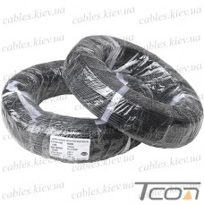 Провод силиконовый 1 жила 17AWG (1,05мм.кв.) TinCU, чёрный, 200м