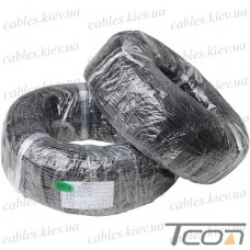 Провод силиконовый 1жила 14AWG (2,0мм.кв.), TinCU, чёрный, 200м
