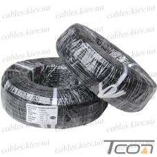 Провод силиконовый 1 жила 10AWG (5,3мм.кв.) TinCU, чёрный, 100м