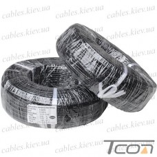 Провод силиконовый 1 жила 9AWG (6,0мм.кв.) TinCU, чёрный, 100м