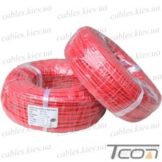 Провод силиконовый 1 жила 9AWG (6,0мм.кв.) TinCU, красный, 100м