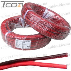 Провод силиконовый 2 жилы 26AWG (2х0,15мм.кв.) TinCU, красно-чёрный, 200м
