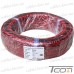 Фото, характеристики, описание Провод силиконовый 2 жилы 24AWG (2х0,2мм.кв.) TinCU, красно-чёрный, 200м