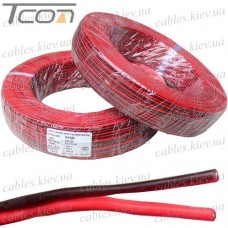 Провод силиконовый 2 жилы 22AWG (2х0,32мм.кв.) TinCU, красно-чёрный, 200м