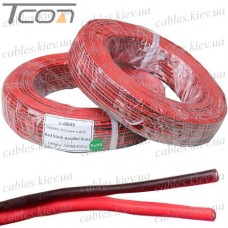Провод силиконовый 2 жилы 20AWG (2х0,52мм.кв.) TinCU, красно-чёрный, 200м