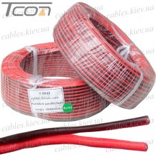 Провод силиконовый 2 жилы 16AWG (2х1,3мм.кв.) TinCU, красно-чёрный, 100м