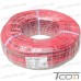 Фото, характеристики, описание Провод силиконовый 2 жилы 12AWG (2х3,5мм.кв.) TinCU, красно-чёрный, 100м