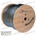 Кабель коаксиальный RG-6U (CS6-017) внешний, одножильный, лужёная сталь, (96%), чёрный, 305м, CommSpace рис 5