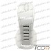 Фото, характеристики, описание Сетевая зарядка на 5 гнезд USВ, (AC 220V/ DC 5V 4A), на подставке, c кабелем 1м, Tcom