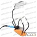 Держатель "третья рука" с LED подсветкой, 4-х кратное увеличение, диам.- 90мм + подставка под паяльник, HandsKit рис 8