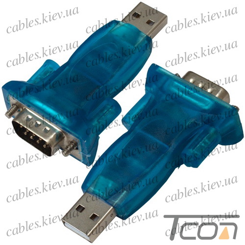 новинка Переходник CBR USB - RS232 (штекер USB - штекер RS232), Tcom